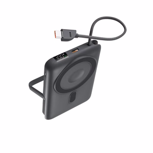 Ksix магнитный внешний аккумулятор 10000 mAh, 22.5W для iPhone и Apple Watch, серый