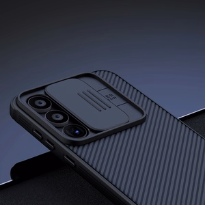 Nillkin CamShield Pro apvalks Samsung Galaxy A55 ar kameras vāciņu - melns