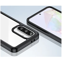 Kosmosa apvalks Samsung Galaxy A26 ar elastīgu rāmi - melns