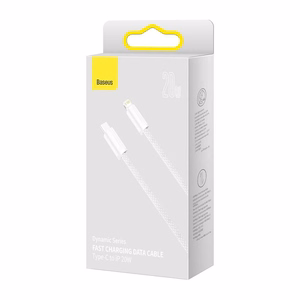 Baseus Dynamic USB-C kabelis Lightning, 23 W, 1 m (balts)