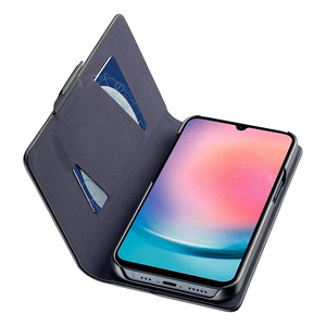 Cellularline Book Case atverams vāciņš ierīcei Samsung Galaxy A25 5G, melns