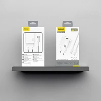 Dudao A27TCEU PD 30W GaN USB-A USB-C Wall Charger with USB-C Cable - White