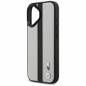 BMW M Perforētā Strīpas Logo Magnētiskais Viedtālruņa apvalks iPhone 17 - pelēks