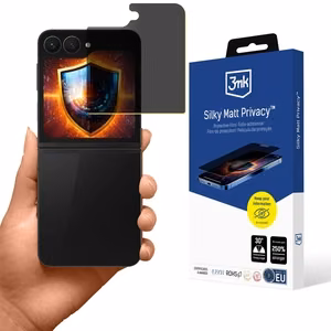 3mk Silky Matt Privacy – privātuma ekrāna aizsargs modelim Samsung Galaxy Z Flip 6 / 7 FE