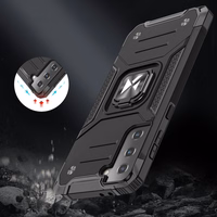 Wozinsky Ring Armor Tough Hybrid apvalks viedtālrunim Samsung Galaxy S22 Ultra zelta krāsas ar magnētisko stiprinājumu