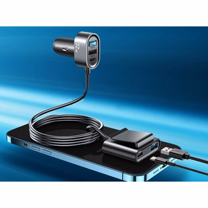Joyroom automašīnas lādētājs 2xPD + 2xQC3.0 72W 1.5m melns (JR-CL05)