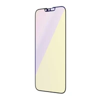 PanzerGlass īpaši plats antibakteriāls aizsargstikls ar zilās gaismas filtru un pozicionētāju iPhone 14 Plus / 13 Pro Max