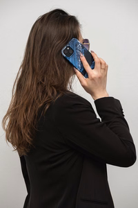 FORCELL F-PROTECT Mirage viedtālruņa apvalks saderīgs ar MagSafe IPHONE 15 Plus okeāna marmors