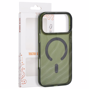 „Tecto Shield Desert Mag“ vāciņš modelim iPhone 17 Pro Max 6,9" / iPhone 18 Pro Max 6,9", tumši olīvzaļš
