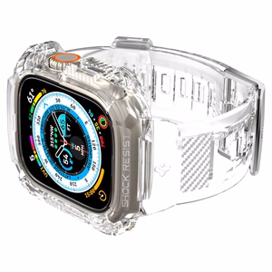 Spigen Rugged Armor Pro maciņš un siksniņa priekš Apple Watch Ultra 49 mm (caurspīdīgs)