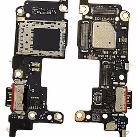 Flex Xiaomi 12T ar charging connector un microphone, SIM card contact original (service pack)