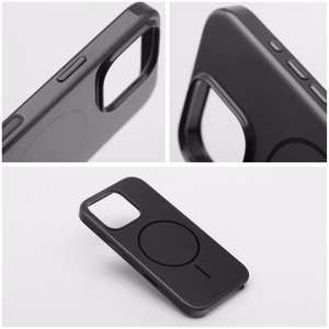 Premium glancēts magnētiskais apvalks ar kameras vadības pogu, saderīgs ar MagSafe, IPHONE 16 PLUS melns