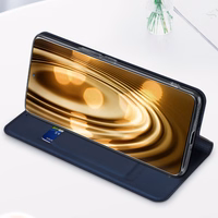 Dux Ducis Skin Pro viedtālruņa apvalks Honor Magic5 Flip karšu maciņš statīvs zila