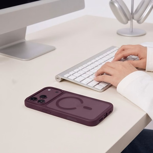 Tech-Protect Magmat MagSafe CC maciņš iPhone 18 Pro Max / 17 Pro Max, matēts bordo