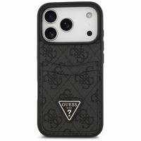 Guess 4G Nauble Card Triangle apvalks iPhone 17 Pro - melns