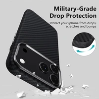 Tech-Protect Ion Carbon Magnētiskais viedtālruņa apvalks iPhone 17 Pro Max - Pelēks/Melns