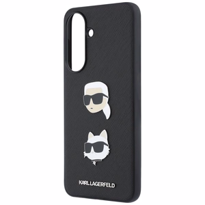 Karl Lagerfeld maciņš ar Karl&Choupette Heads Pins&Logo Samsung Galaxy A57 5G, melns