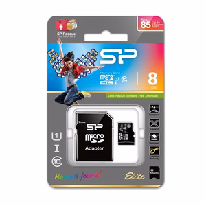 Silicon Power Elite 8GB microSDHC UHS-I карта памяти Class 10