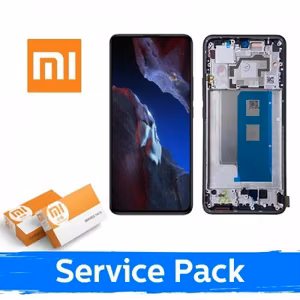 LCD displejs saderīgs ar Xiaomi Poco F5 5G ar rāmi / zils / (Service Pack)