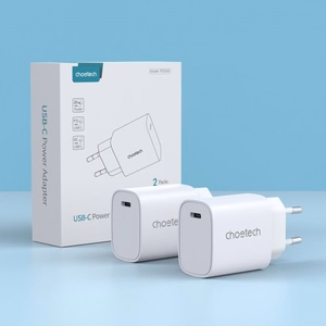 Lādētājs Choetech Q5004 balts (USB-C / 20W) (2 gab.)