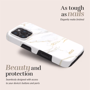 MIO White Marble Magsafe Compatible for iPhone 17 Pro Max
