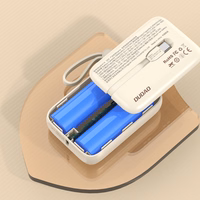 Portatīvais lādētājs Dudao K14 10000mAh ar USB-C / Lightning kabeļiem (smilškrāsas)