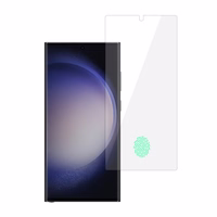 Rūdītais stikls Zils Komplekts (10 vienības) SAMSUNG GALAXY S24 ULTRA (ar pirkstu nospiedumu atbloķēšanu)