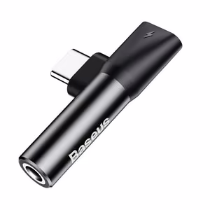 Аудио адаптер Baseus L41 Type-C 2 в 1 чёрный