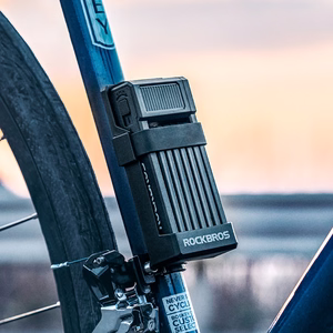 Rockbros LKXR2010 saliekama velosipēda slēdzene ar atslēgu – melna