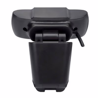 Manhattan USB Webcam, Two Megapixels (Clearance Pricing), 1080p Full HD, USB-A, Integrated Microphone, Adjustable Clip Base, 30 frame per second, melns, Three Year Warranty, Box