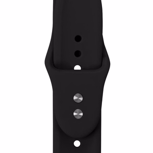 Crong Liquid Apple Watch siksniņa, 44/45/46/49 mm, melna