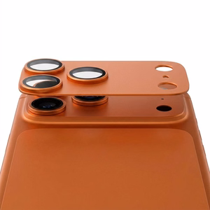 AR+AF Pilna metāla rūdīts stikls priekš IPHONE 17 PRO MAX oranžs
