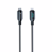 FORCELL F-ENERGY C276 kabelis Type C uz Lightning PD 3A 27W Digital 1,2 m melns
