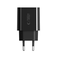 Tech-Protect NC20W USB-C 1 porta PD20W sienas lādētājs – melns