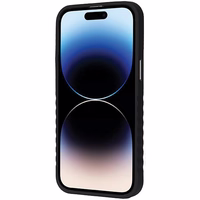 Audi Dabīgās ādas apvalks ar MagSafe iPhone 14 Pro Max - melns un sarkans