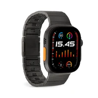 Puro TITAN Nerūsējošā tērauda Apple Watch siksna 42/44/45/49mm - melna