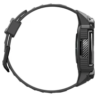 Spigen Rugged Armor Pro apvalks ar siksniņu Samsung Galaxy Watch 6 Classic (47mm) - melns