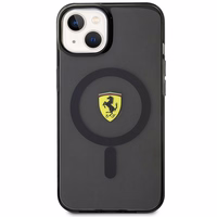 Ferrari FEHMP14MURKK iPhone 14 Plus 6.7" melns/melns cietais apvalks Translucent Magnētiskais