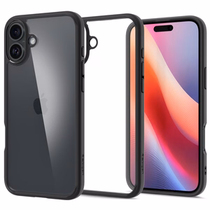 Spigen Ultra Hybrid apvalks iPhone 16 – matēta melna