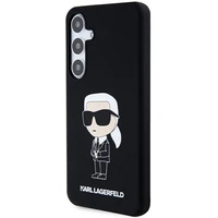 Karl Lagerfeld silikona Ikonik viedtālruņa apvalks Samsung Galaxy S24 - melns