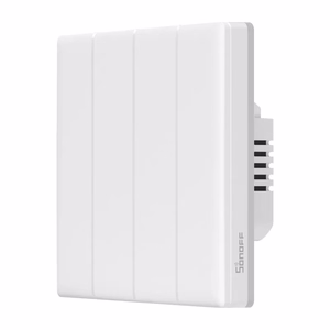 Viedais WiFi skarienjutigs sienas sledzis Sonoff TX T5 4C (4 kanalu)