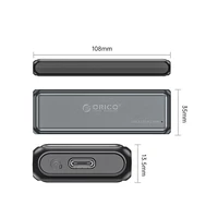 Orico DDM2-C3-G2 M.2 NVME USB-A USB-C 3.2 10Gb/s disku ierīce - pelēka