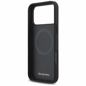 Mercedes Leather The Move MagSafe Чехол для iPhone 17 Pro Max - чёрный