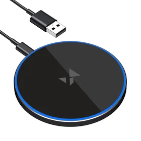 Wozinsky WLI-01Y 15W Qi indukcijas lādētājs ar USB-C kabeli - melns