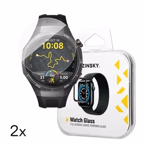 Wozinsky pilnas līmes rūdītais stikls Huawei Watch GT 5 / GT 5 Pro / GT 4 / GT 4 Pro / GT 3 / GT 3 Pro 46mm (2 gab.)