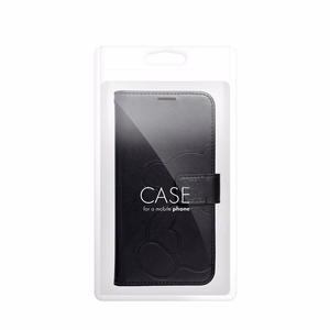 MEZZO grāmatas tipa viedtālruņa apvalks SAMSUNG A36 5G ar lācīti, melns