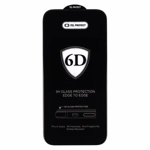 Tel Protect Full Glue 6D rūdīts stikls priekš SAMSUNG GALAXY S26 BLACK (ar pirkstu nospiedumu atbloķēšanu)