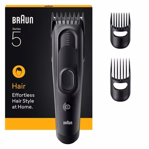 Braun Hair Clipper Series 5 HC5530 – cordless hair clipper, 17 length settings, black