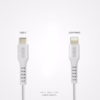 SBS TECABLELIGTC1W USB-C - Lightning kabelis MFi sertificēts, 1 m - balts