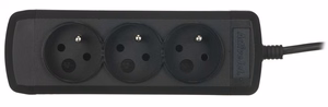 Activejet COMBO IEC 3G – 3 ligzdu pagarinātājs ar 1.5 m kabeli, IEC ieeja (5901443018506)